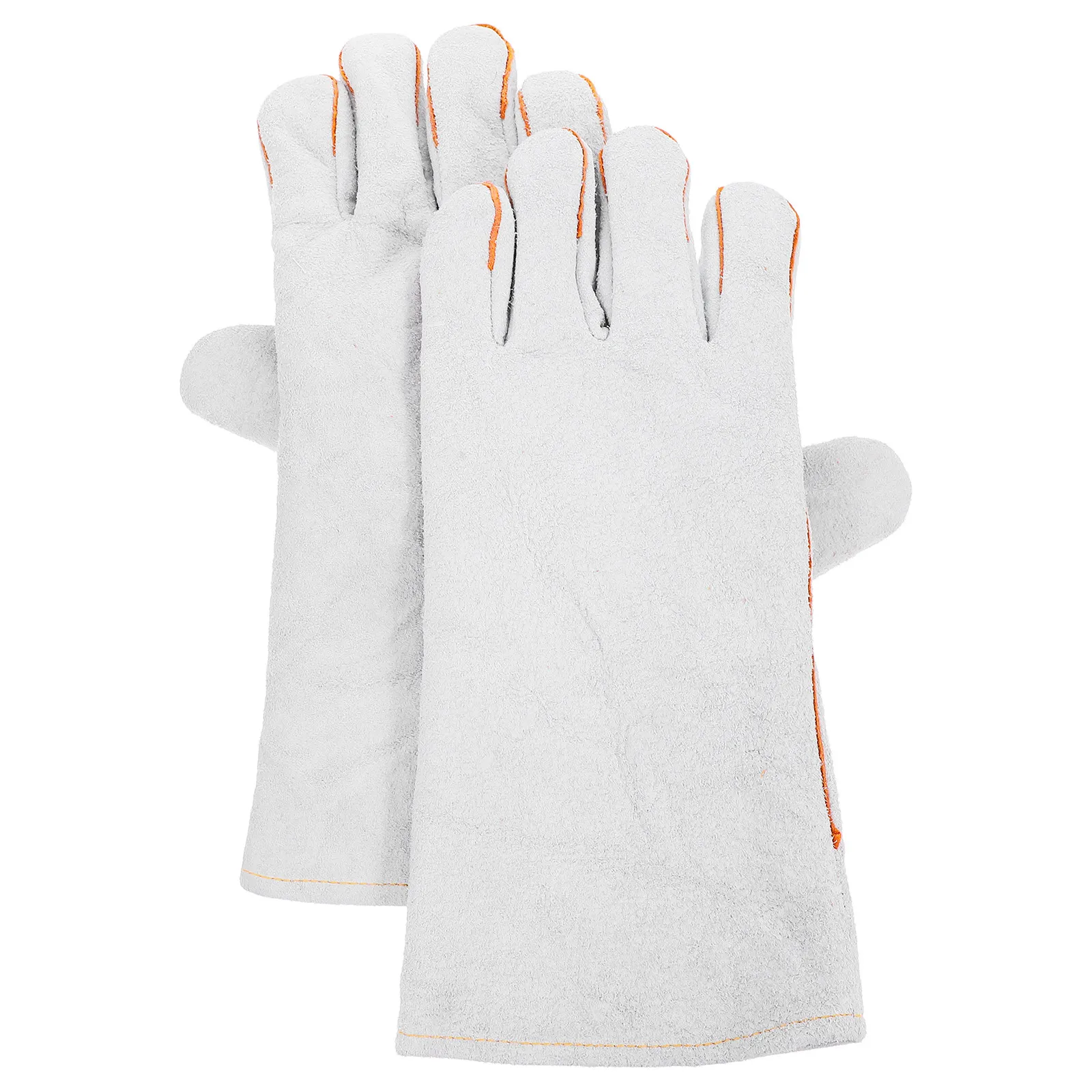 1Pair Resistant Gloves Work Heavy Duty For For Welding Men Extended Forearm Heat Industrial