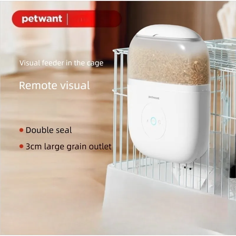 

Petwant Hanging Cage Intelligent Automatic Feeder Remote Monitoring Camera For Cats And Dogs Food Outlet 3cm
