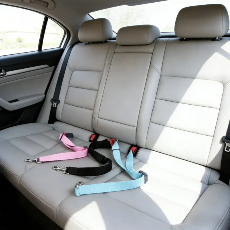 Medium Large Small Dogs Car Safety Harness Anti-Rush Pet Leash - Special Design Dog Car Restraint System for Travel Security