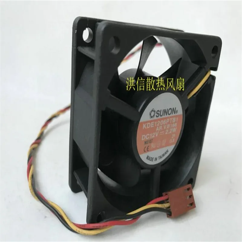 

Original SUNON 6025 KDE1206PTB1 DC12V 2.2W 3-wire axial cooling fan