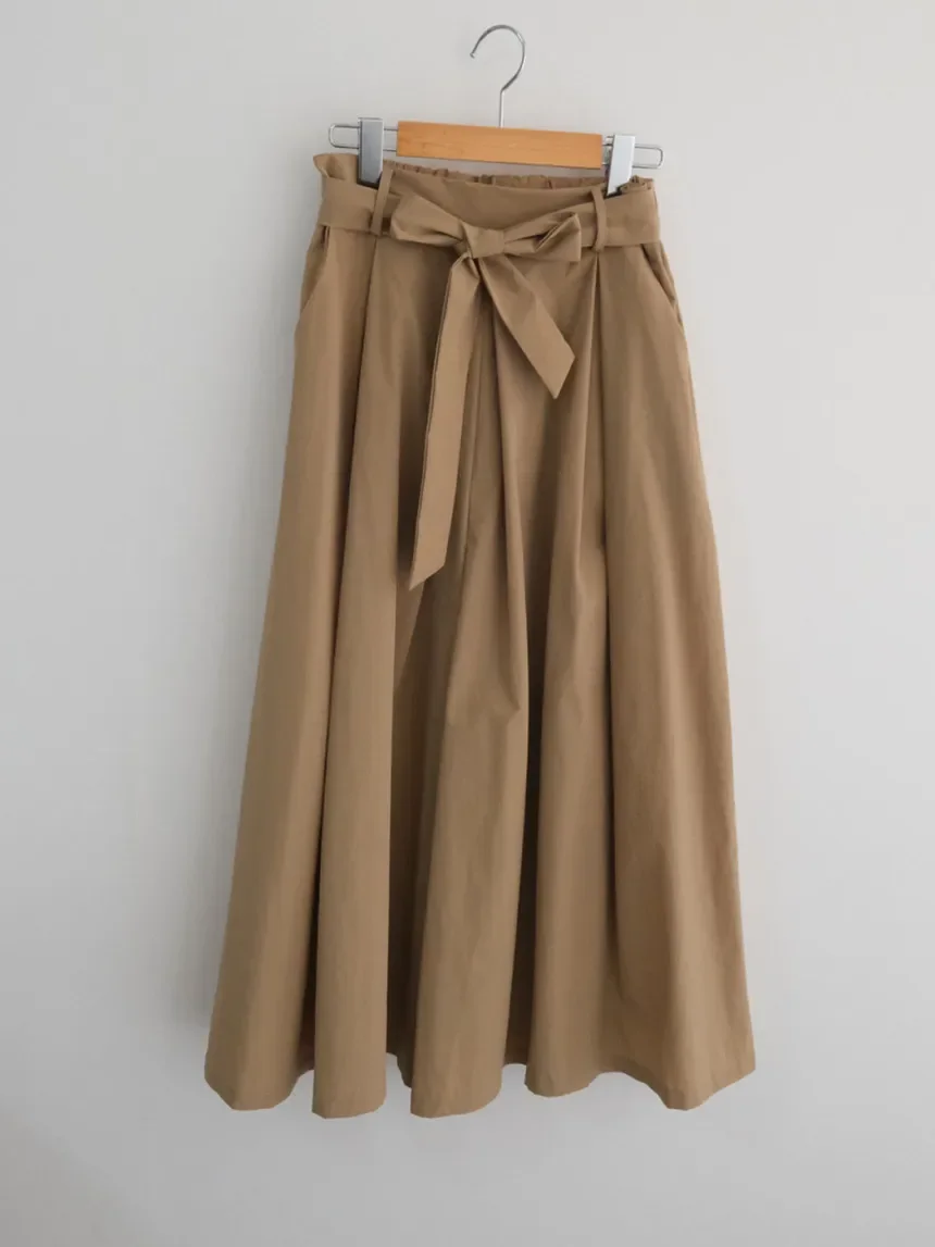 REALEFT High Waist Elegant Women's Umbrella Skirts Sashes 2025 New Solid Korean Casual Loose A-line Midi Skirts Pockets Female