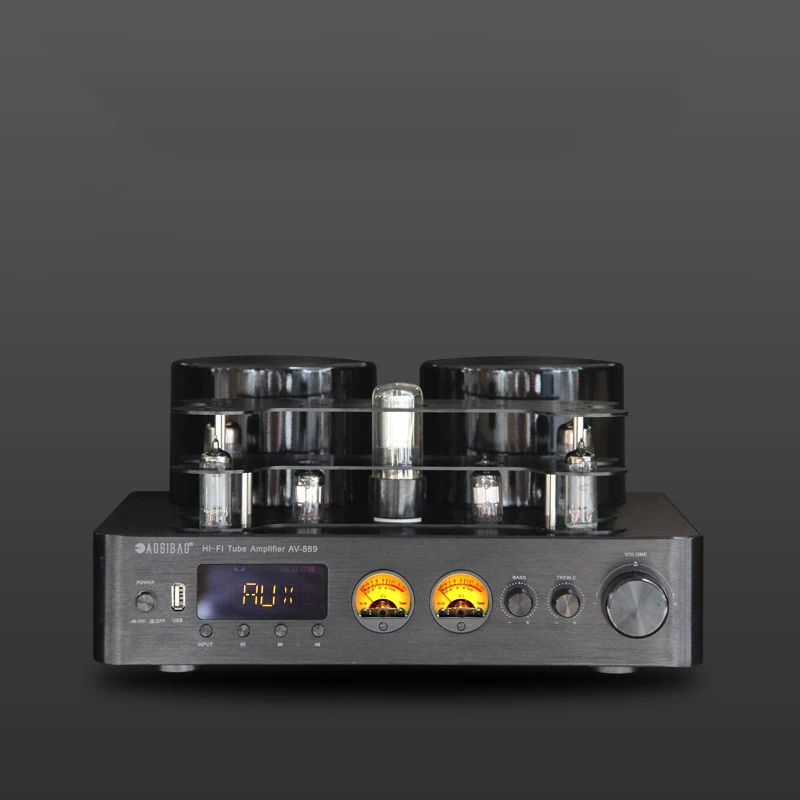 Imagem -04 - Hifi Hybird Stereo Válvula Tubo Amplificador Bluetooth 5.0 Receptor de Áudio Coaxial Opt Power Amp Leitor Usb