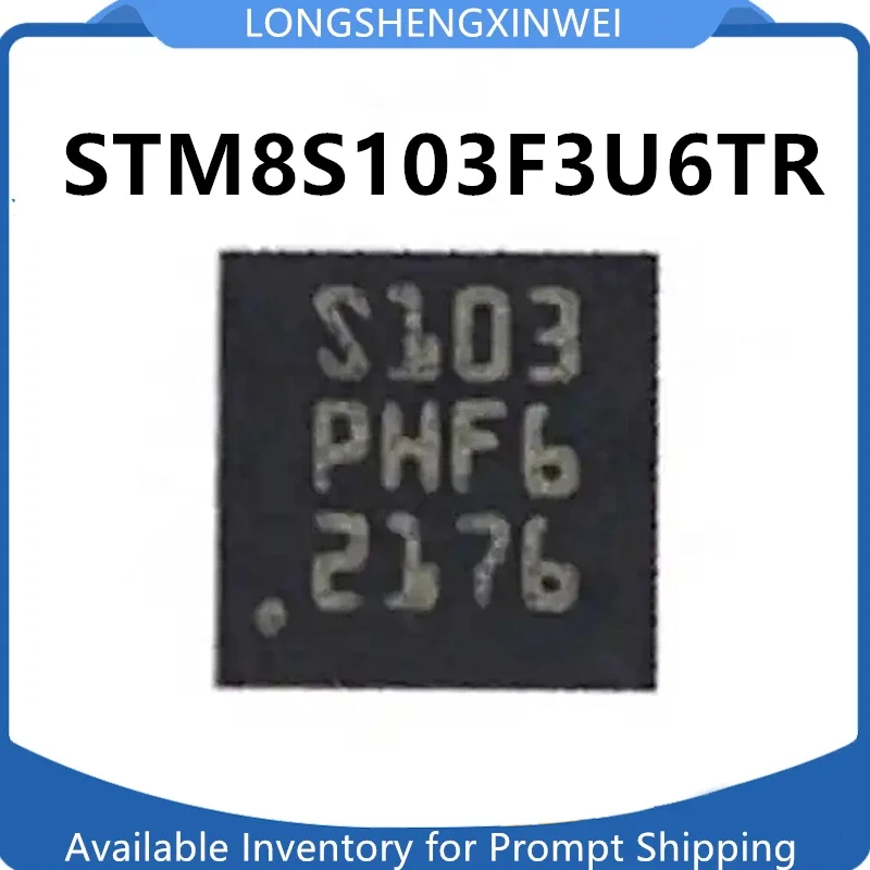 1PCS STM8S103F3U6TR  Screen Printed S103 Original QFN-20 8-bit Microcontroller Chip in Stock