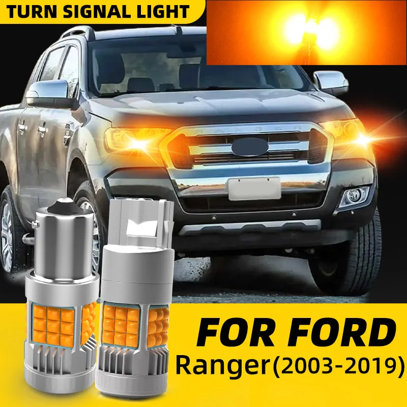 

2 pieces Car LED Turn Signal Direction Indicator Lamp Lights Bulbs Amber Front/Rear For Ford Ranger MK1/2/3 ER EQ ET TKE