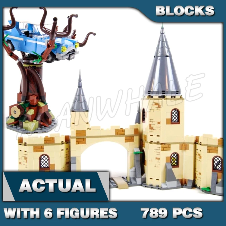 789 Stück Wizards World 3-stufige Schulburg Whomping Willow 11005 Bausteine kompatibel mit Modell