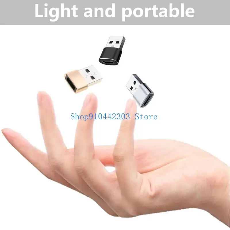 L4MD Type C Charging Converters to USB2.0 USB Male to USB C Female Adapters