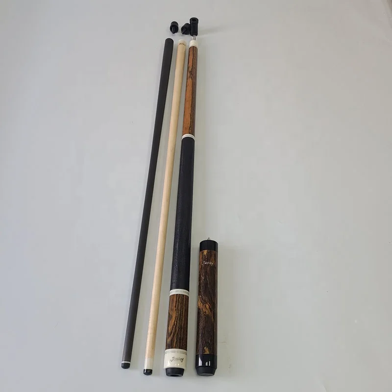 

Jassinry New Golden Ebony Wood Pool Sticks 58inch+13mm Tip Size Radial Pin Carbon Shaft with Extension Pool Billiard Cues