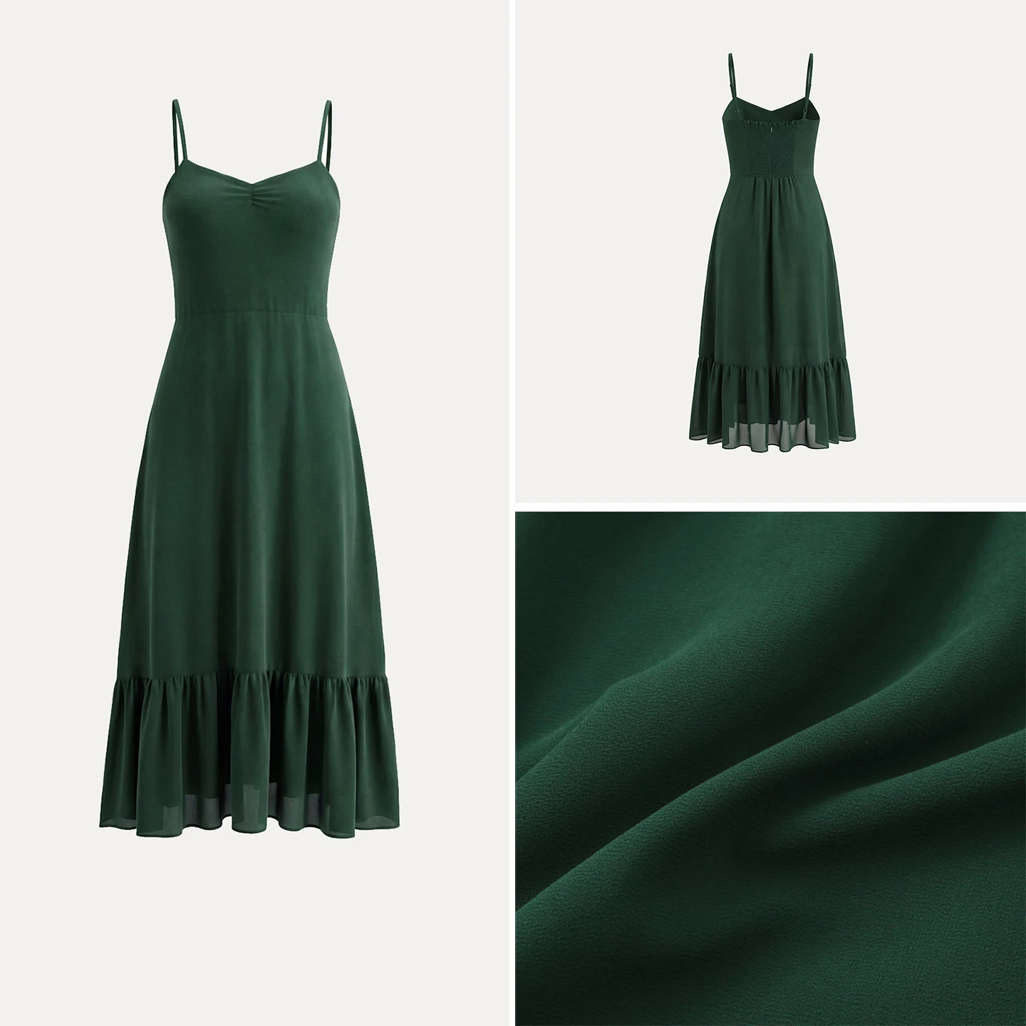 

2025 Winter New Vintage Women's Long Strapl Dr Slimming Waist Design Versatile Bloggers Choice Comfortable Casual Gown