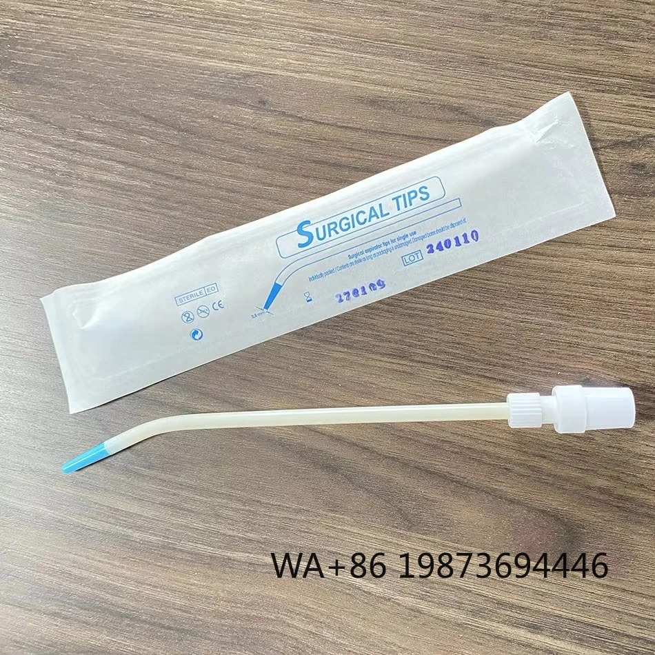 

Sterilized Dental Surgical Aspirator Tips, 10pcs+1pair Adapter Set Dental Consumable