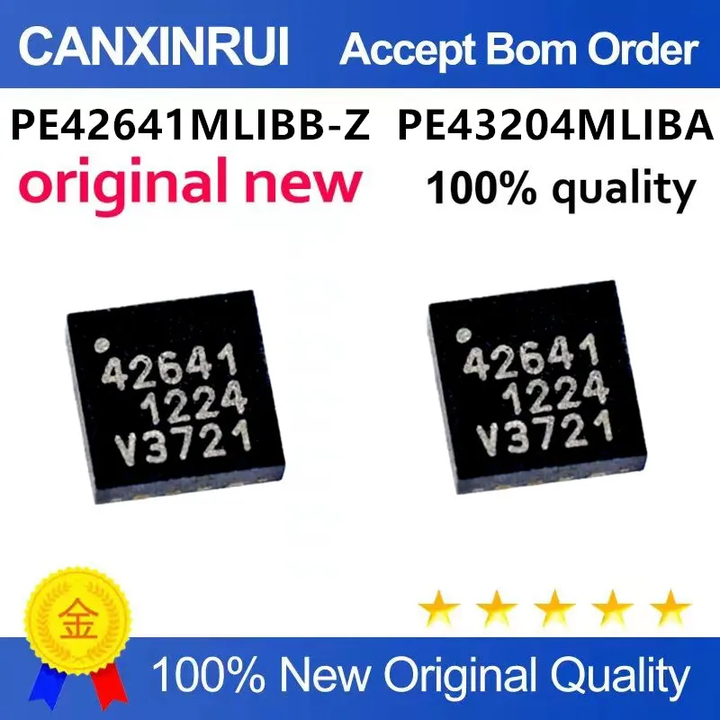 

Original New 100% quality PE42641MLIBB-Z 42641 PE43204MLIBA PE43204 43204 QFN 16 12 Integrated circuit IC chip