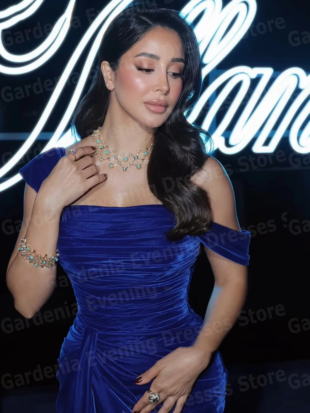 Vestidos De Noche sencillos y elegantes De sirena Para Mujer, Vestidos De graduación con hombros descubiertos, Vestidos Para Mujer, bata sin mangas personalizada