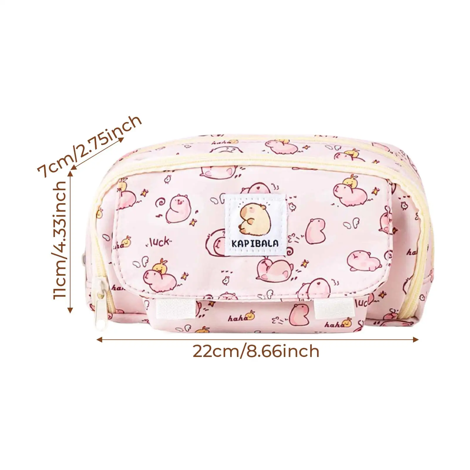 Капибара пенал большой емкости пенал широкий открывающийся рот держатель для канцелярских принадлежностей аксессуары чехол эстетическая сумка для