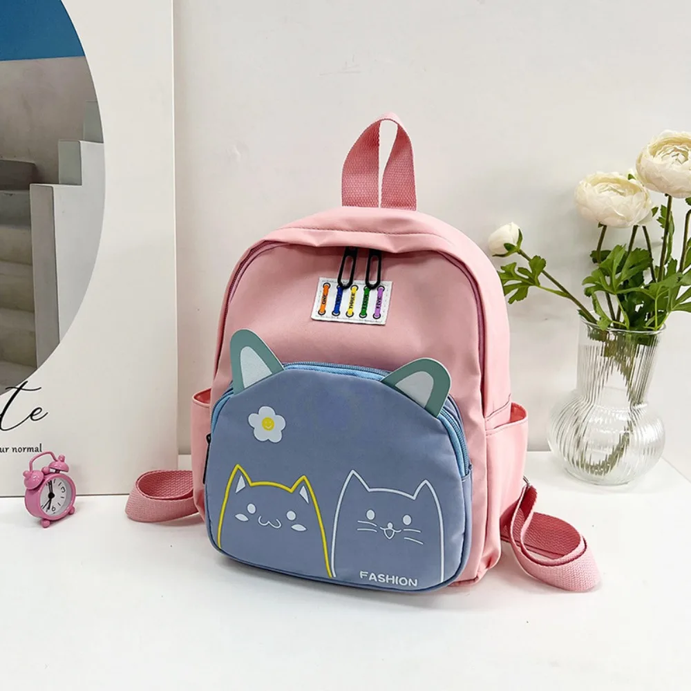 

Cute Cat Ears Backpack Nylon Soft Handle Daypack Travel BackPack