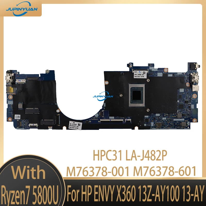 M76377-601 M76378-601 Laptop Motherboard For HP ENVY X360 13Z-AY100 13-AY  UMA Ryzen7 5800U 4GB R5 5600 8G LA-J482P full tested!