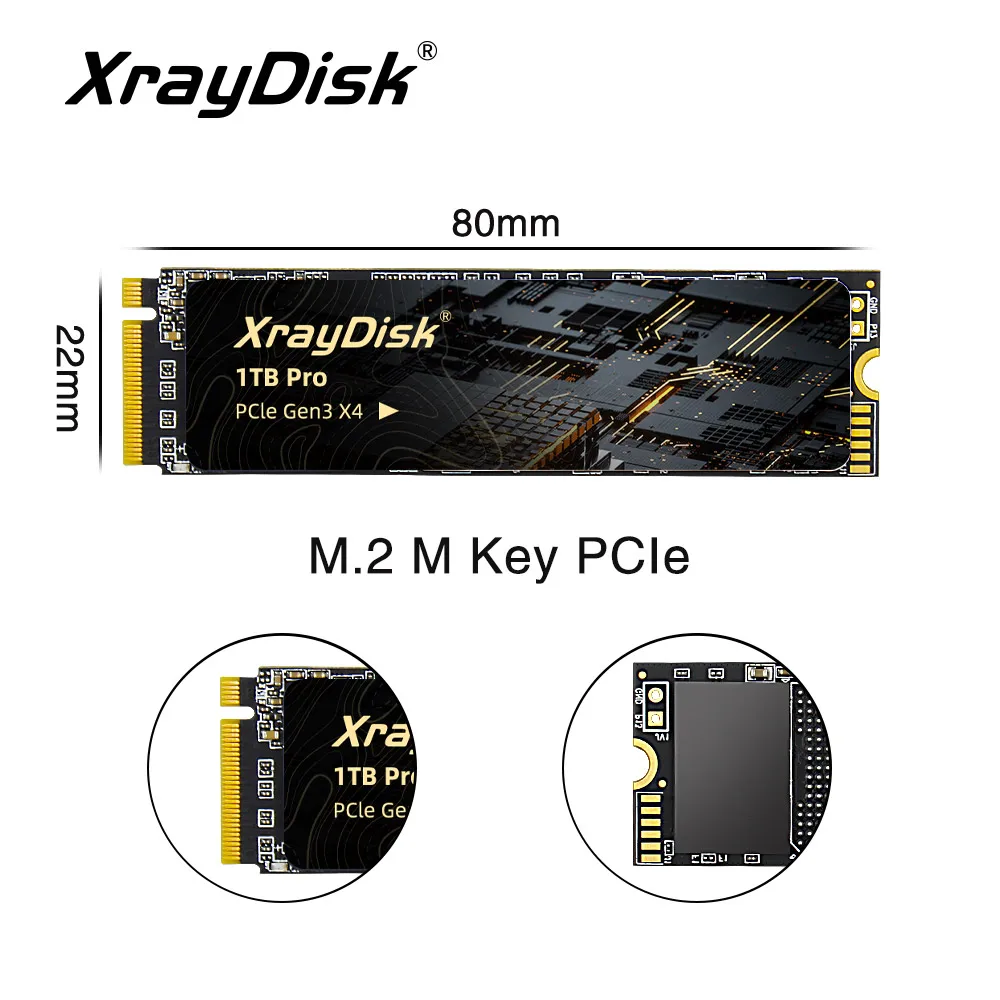 Xraydisk-M2 NVMe SSD, alta velocidade, 512GB, 1TB, PRO M.2, PCIe, NVME, disco de estado sólido, disco rígido para laptop e desktop