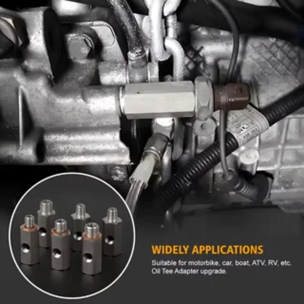 Accessoires voor automodificatie oliedruksensor connector 1/8NPT roestvrijstalen turbo connector