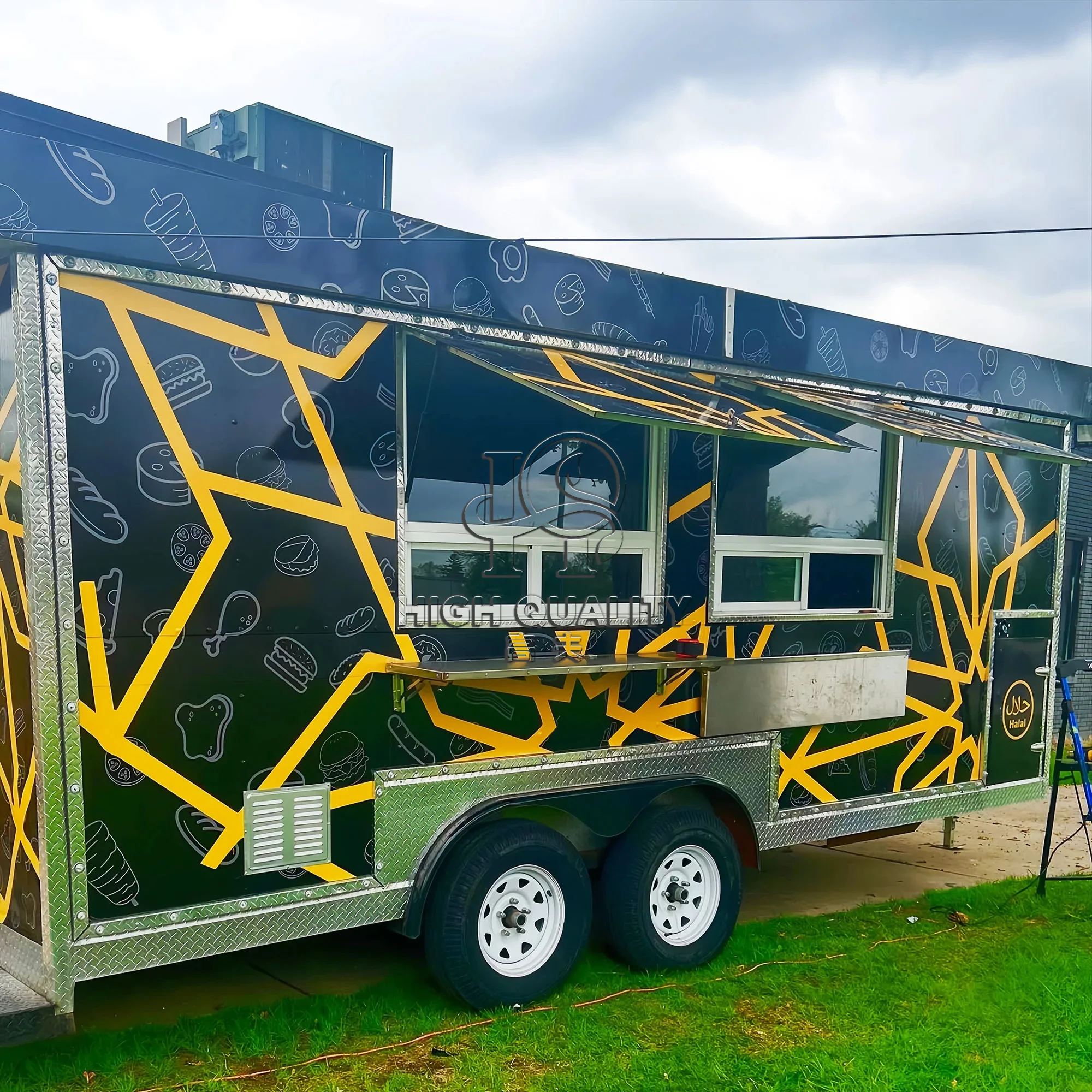 Fully Equipped BBQ Smoker Trailer Ideal for Festivals and Street Food Business