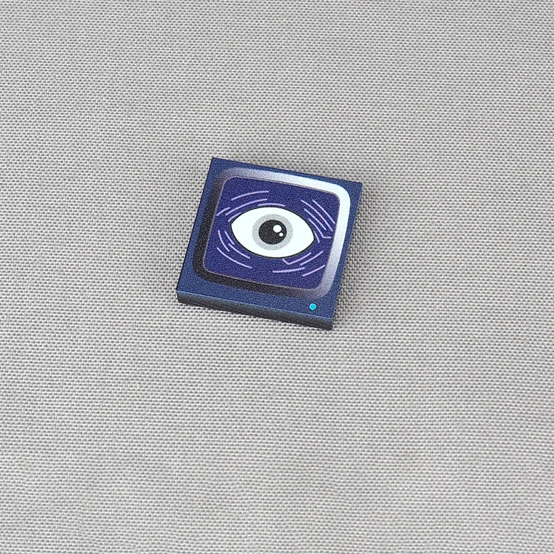 MOC 10PCS Part Bricks 3068 Printed Electronic Monster Eyes Robot Pattern Building Blocks Set House Compatible Toy Children Gifts