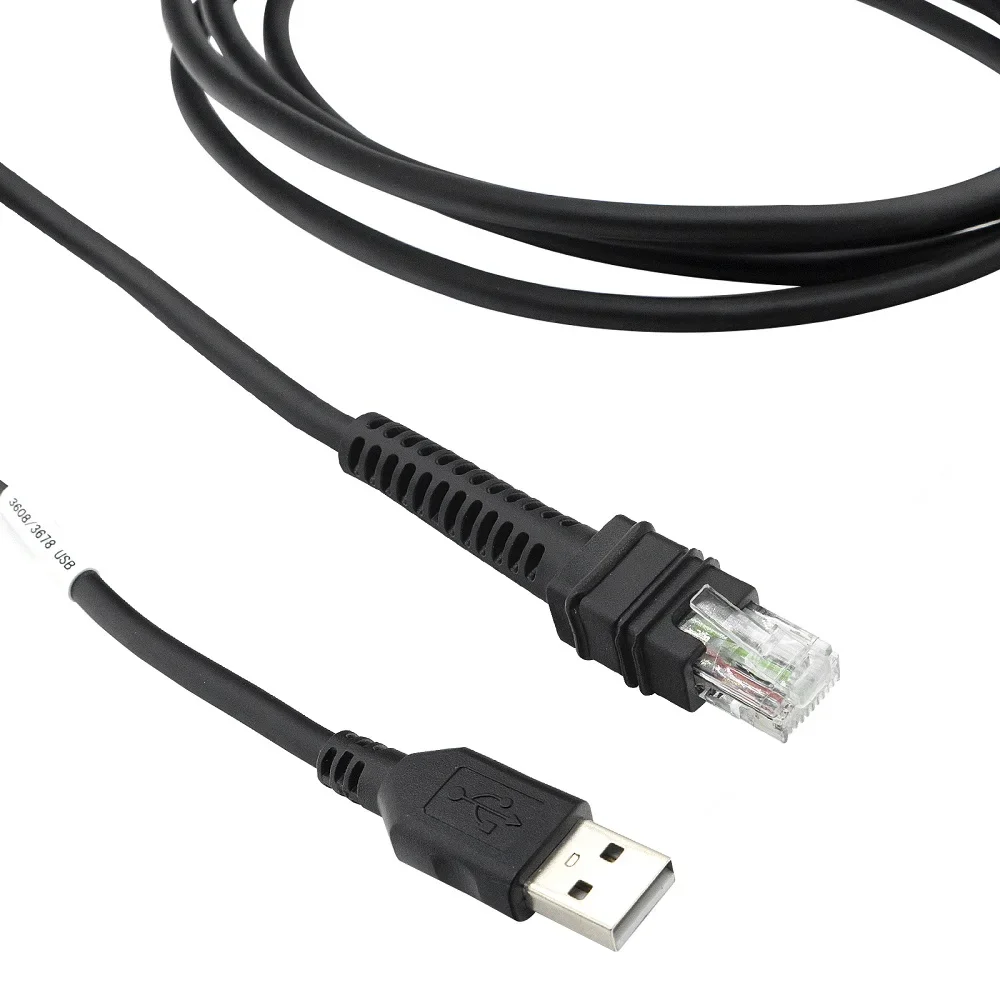 2M USB Data Transfer Cable CBA-U46-S07ZAR for Zebra DS3608 DS3678 DS4608 DS8108 LI3608 LI3678