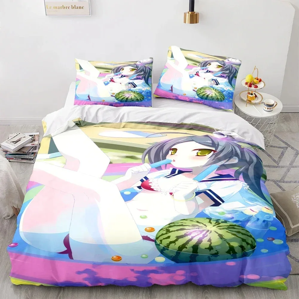 

Kawaii Girl Anime Sexy Girl Bedding Set 3D Printed Suitable for Bedroom Duvet Cover Set With Pillowcases Kids Home Textile
