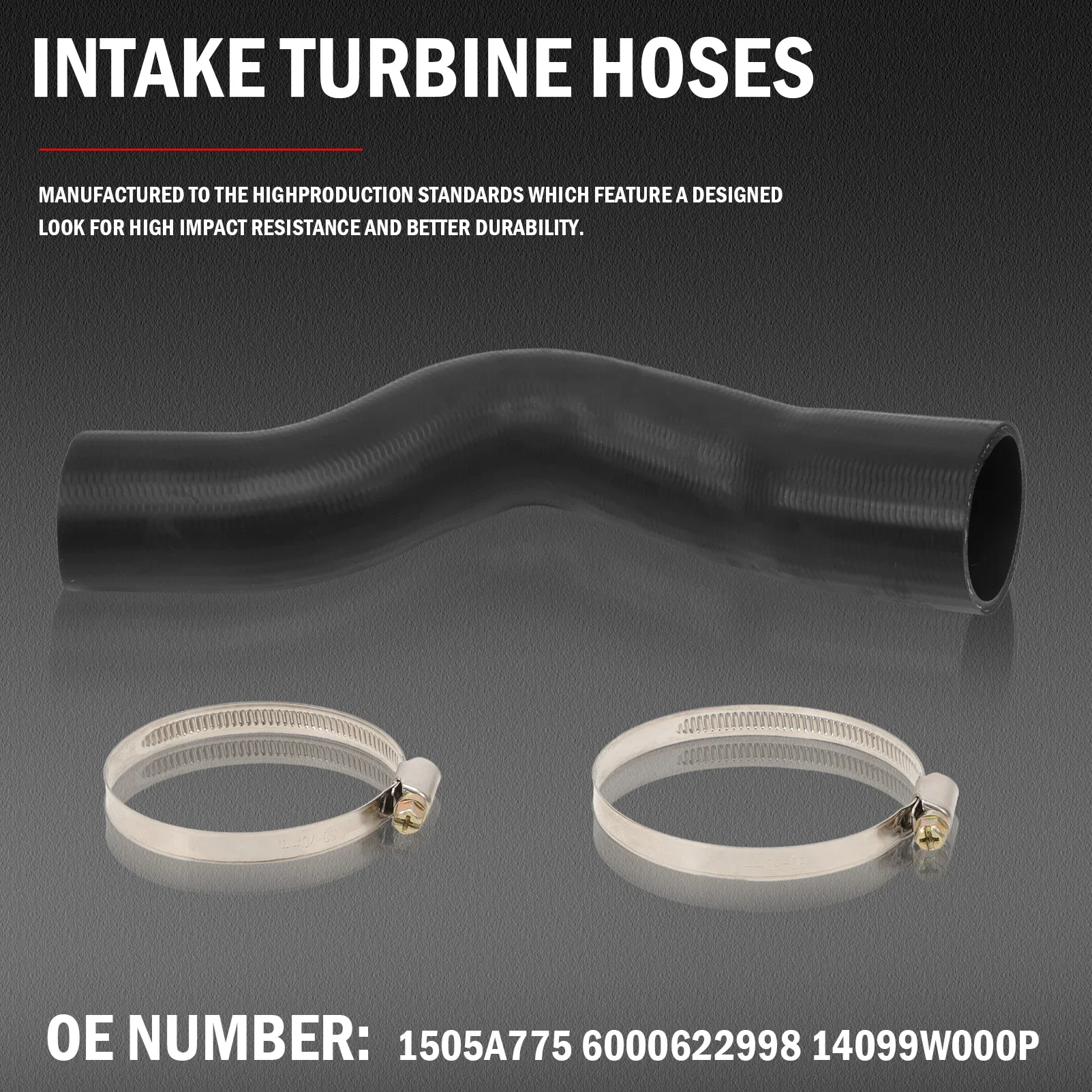 1505A775 Air Intake Turbo Hose Pipe 6000622998 14099W000P For MITSUBISHI L200 / Triton V Pickup 2.4 Di-d 4wd 2014-