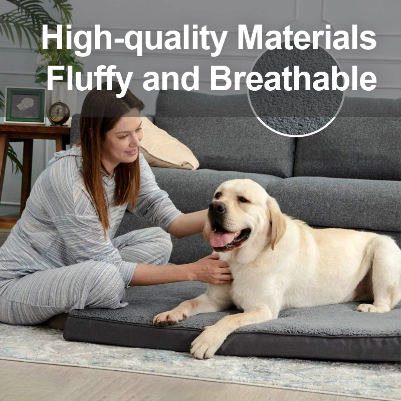 Dog Cat Memory Foam Mats All Seasons Breathable Washable Mat for Pet Beds Sofa Winter Summer Design Large Fluffy Fashion 2023