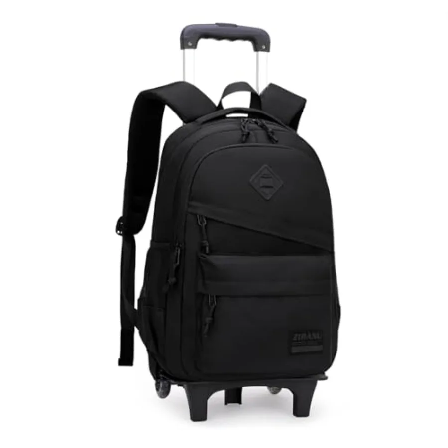 

Rolling Backpack for Boys Girls School BookBag with Wheels Luggage Trolley Back Pack on Wheels Elementary Travel Bag