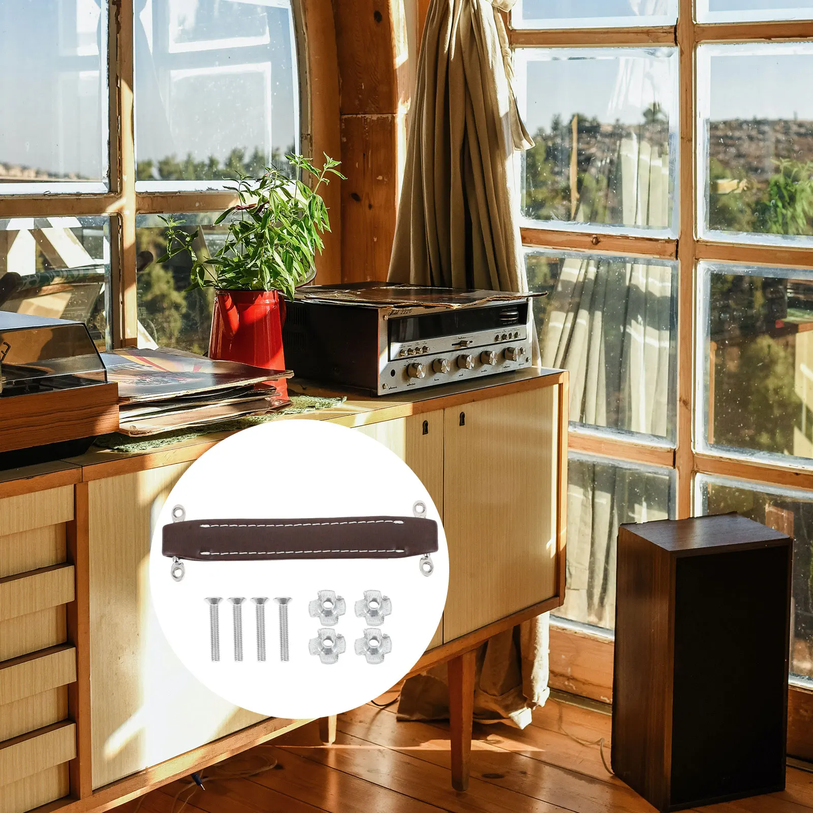 

Durable Speaker Cabinet H Pull Subwoofer Audio Nickel Plated Practical Sturdy Smooth Various Speakers Hardware