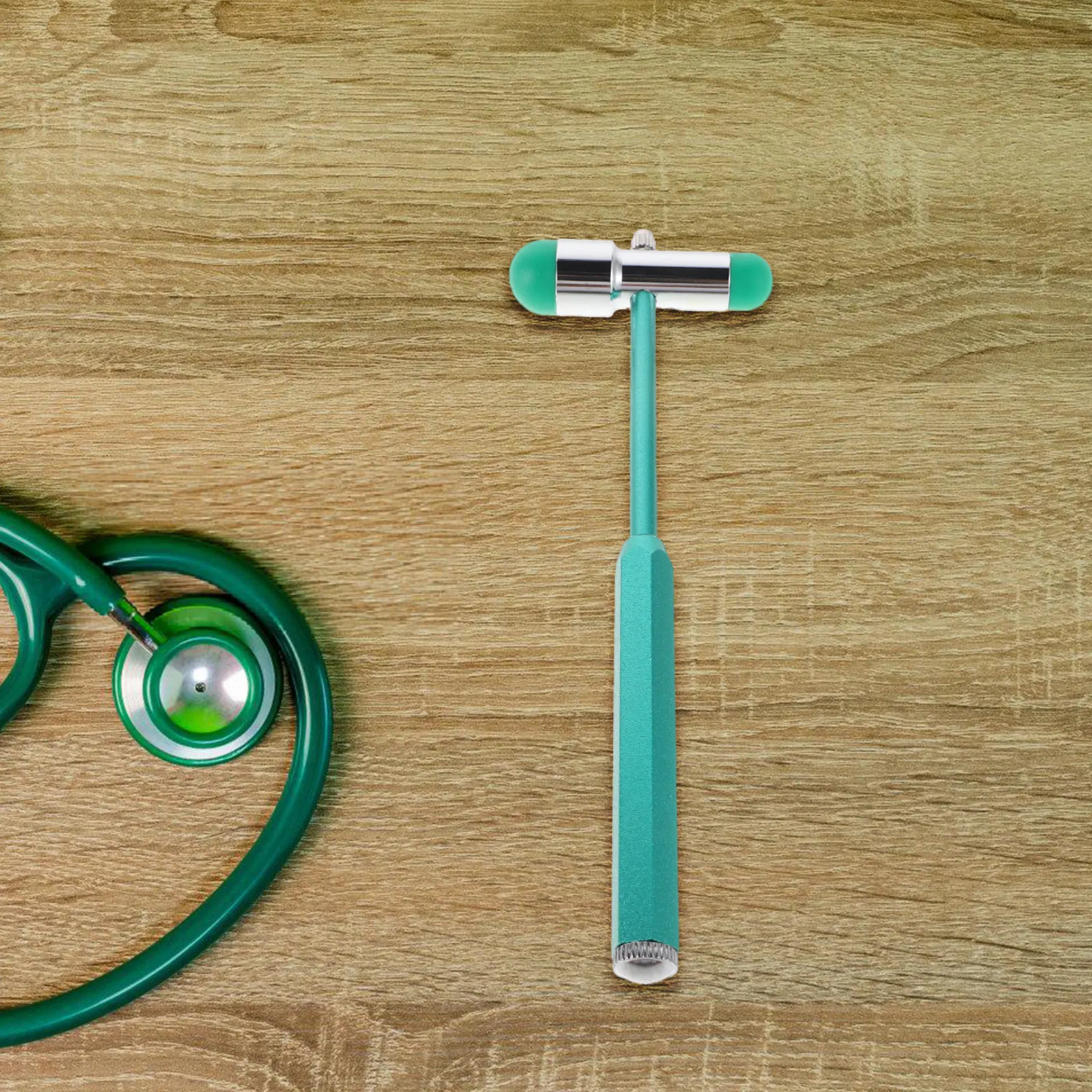 Precision Neurological Reflex Hammer Comfort Grip Easy-Clean Surface Compact Lightweight Clinical Tool for Doctors Nurses