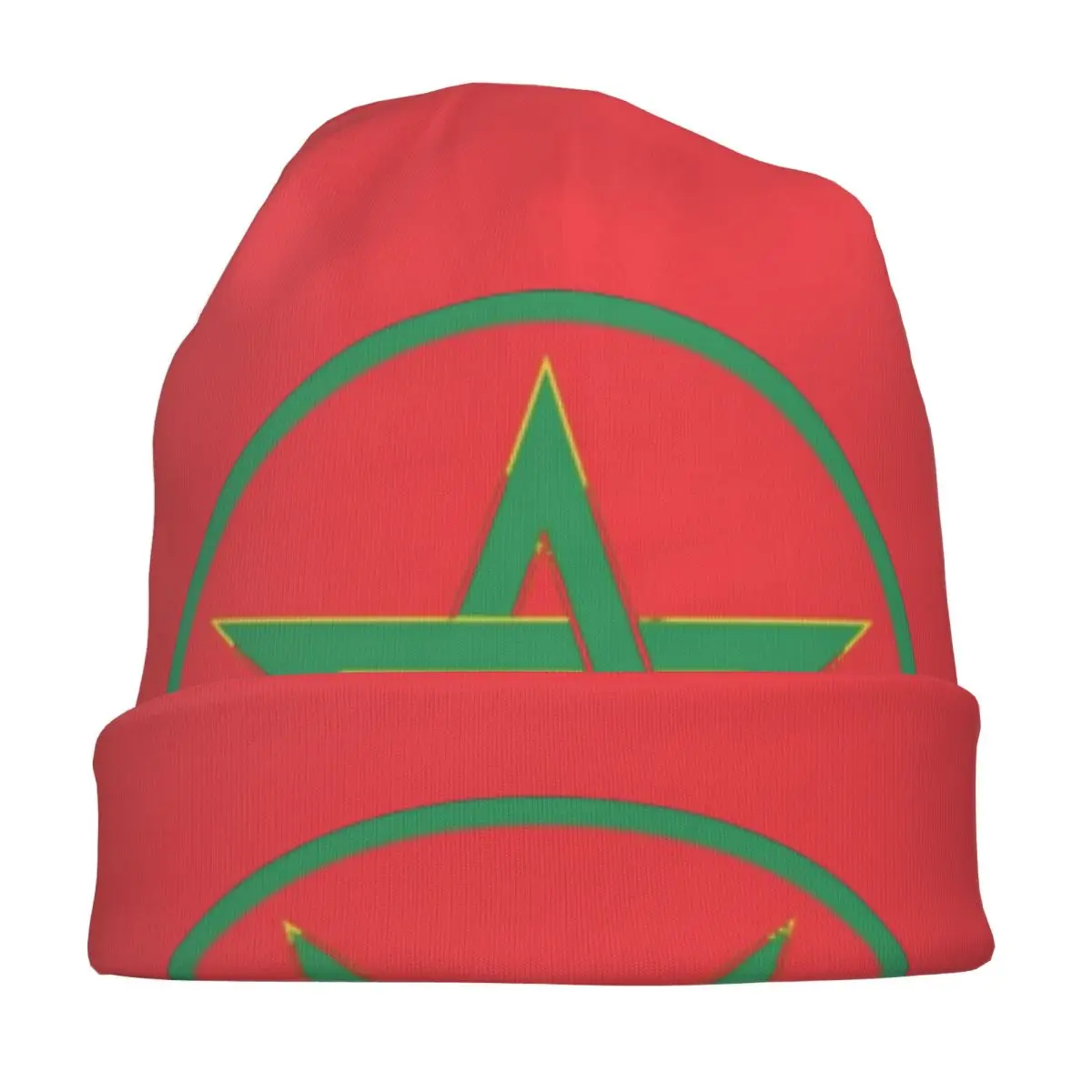 Morocco Seal Sticker Round Flag Bonnet Hat Fashion Outdoor Skullies Beanies Hats Unisex Warm Multifunction Caps