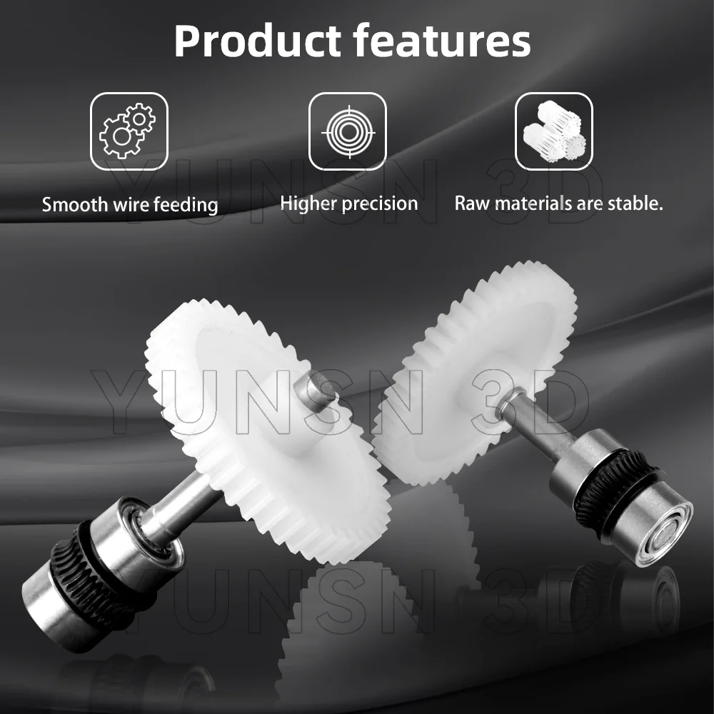 For Bambu Lab AMS 5-Way Extruder Wheel (Active) Hardened Steel Wire Feeding Gear For Bambulab 3D Printer Parts Extrusion Wheel