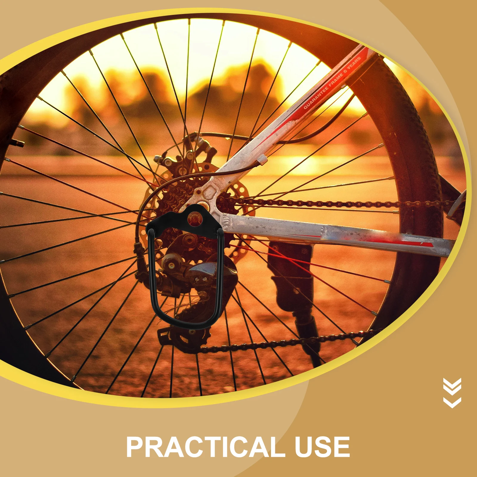 

Universal Bike Rear Derailleur Guard Protector Lock Under Quick Release Suitable for Road Folding Bikes Durable