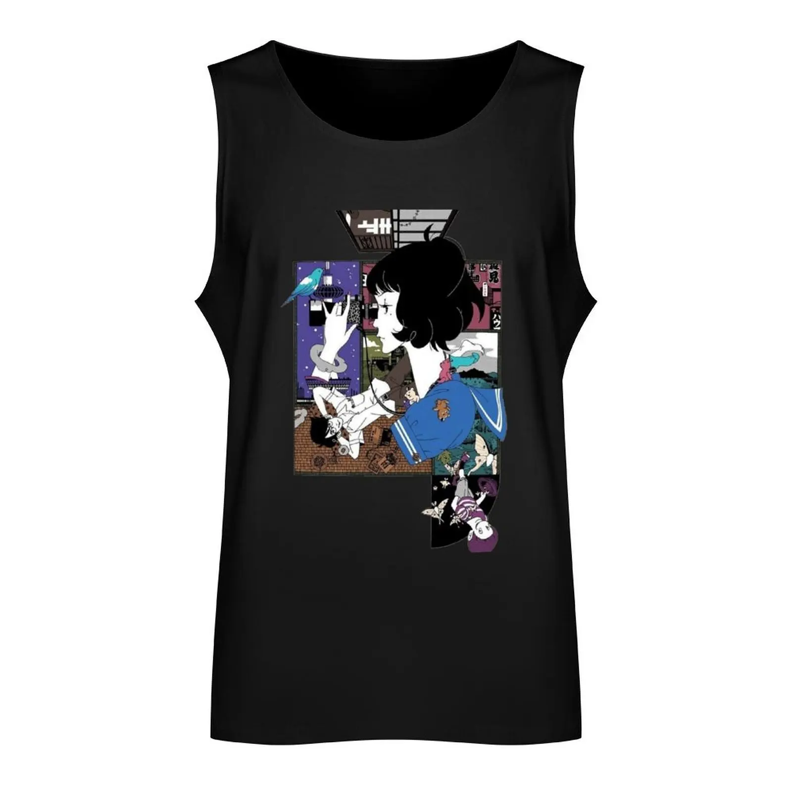 The Tatami Galaxy Tank Top muscular man t shirt gym gym wear men