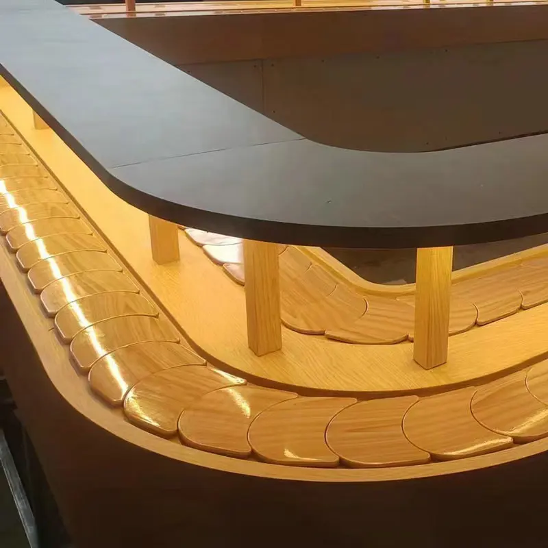 Fully Customized 114mm 140mm Wide Sushi Crescent Rotary Conveyor Belt for Sushi Restaurant