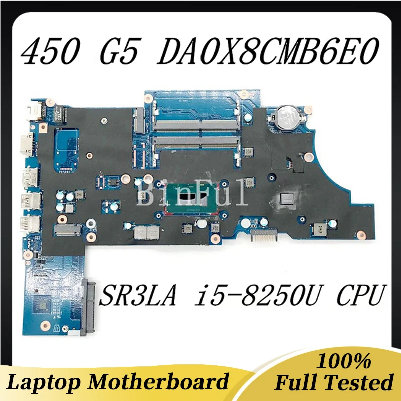 L00824-001 L12612-001 L00824-601 For HP ProBook 450 G5 470 G5 430 G5 Motherboard DA0X8CMB6E0 i5-8250U CPU GT930M GPU 100% Tested