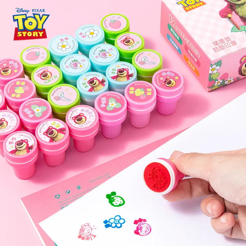 Disney Stitch & Lotso Cartoon Seal Kinderverjaardagsfeestje Cadeau Stitch Patroon Seal Boy Kerstmis Leuk verzamelspeelgoed voor kinderen