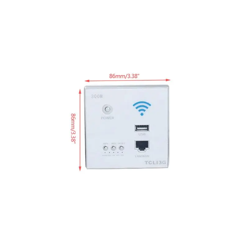 2025 New 300Mbps 220V Power AP Relay Smart Wireless WIFI Repeater Extender Wall Embedded 2.4ghz Router Panel USB Socket