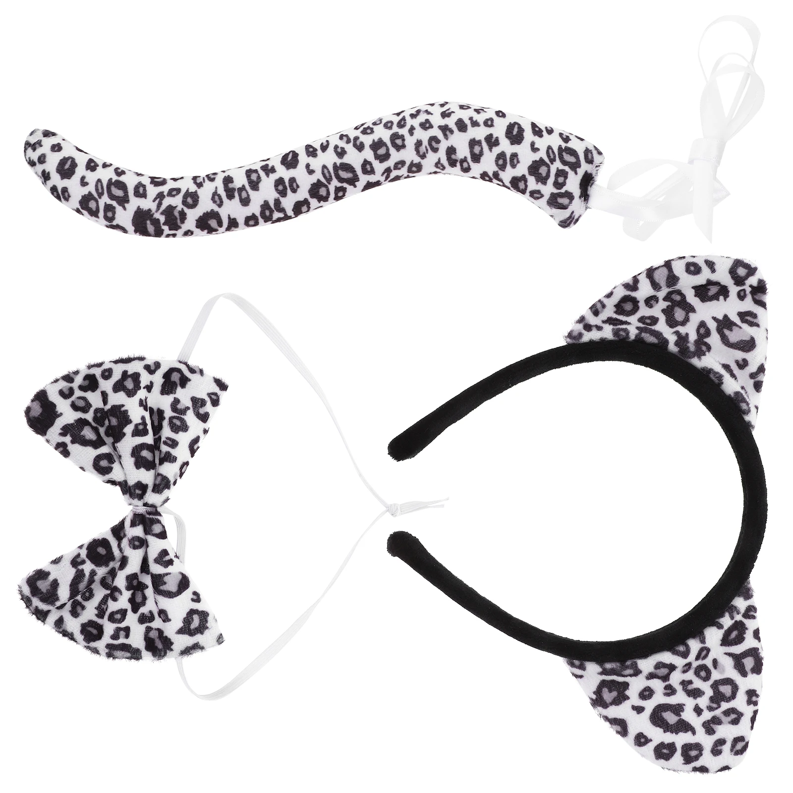 

Leopard Ears Headband Costume Set Decorative Hair Accessories Party Props Lightweight Comfortable Girls Women Photo Christmas
