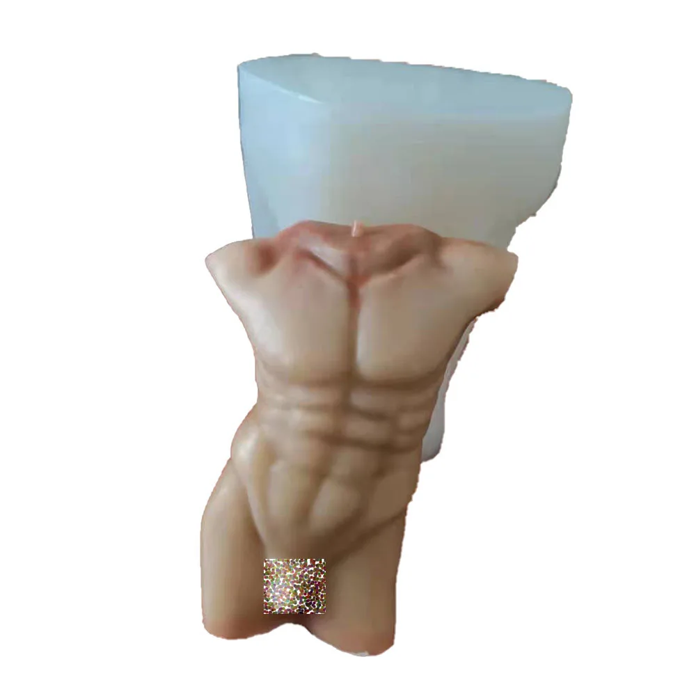 Male body art candle figure home decoration bedroom sleep aid fragrance candles for interior niche senior boys birthday gifts