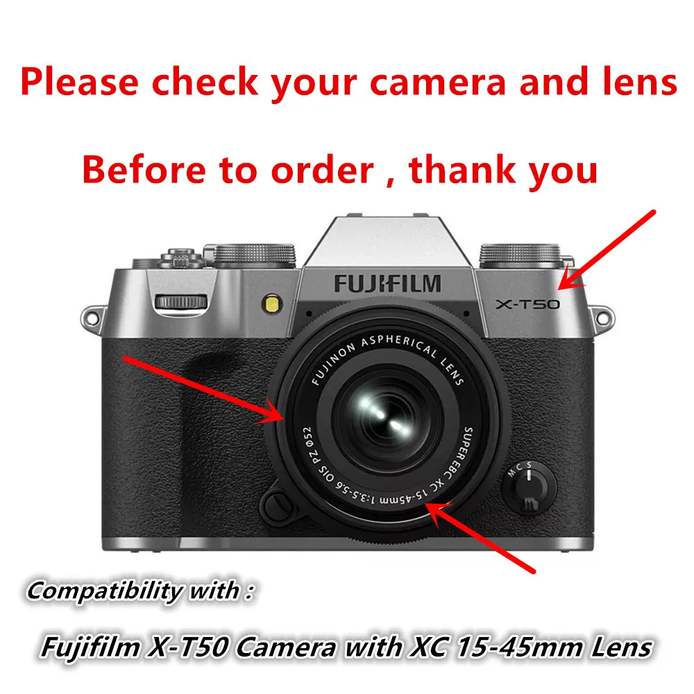 Soft Case Inner Camera Bag for Fujifilm XT50 XS20 XS10 XC 15-45mm Nikon Z50II Z 16-50mm Canon EOS R10 R50 R100 RF-S 18-45mm Lens