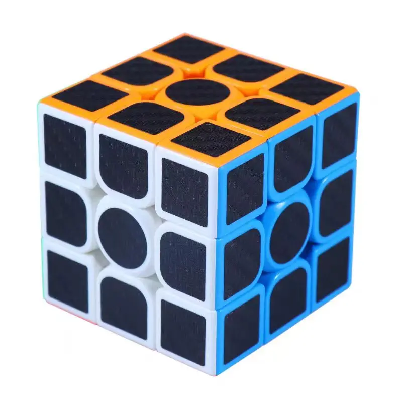 Professional 3x3x3 Carbon Fiber Sticker Magic Cube Puzzle Speed Cubo Magico Square Cubes Adult Anti Stress Studen Educationa Toy