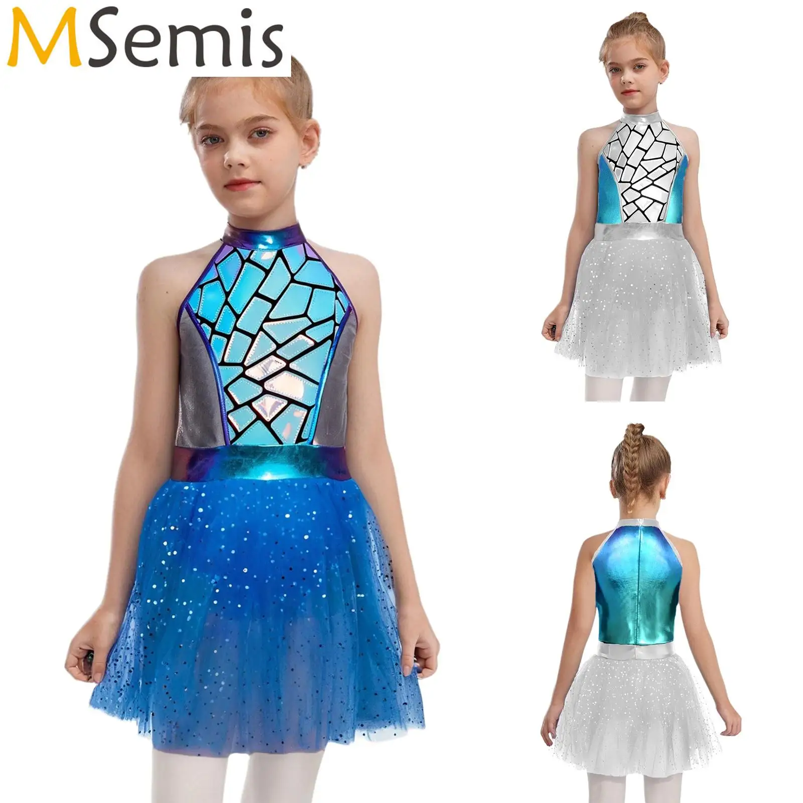 

Робот-космонавт для девочек, косплей на Хэллоуин, одежда для ролевых игр, гимнастический купальник, балетное платье-пачка, танцевальное платье