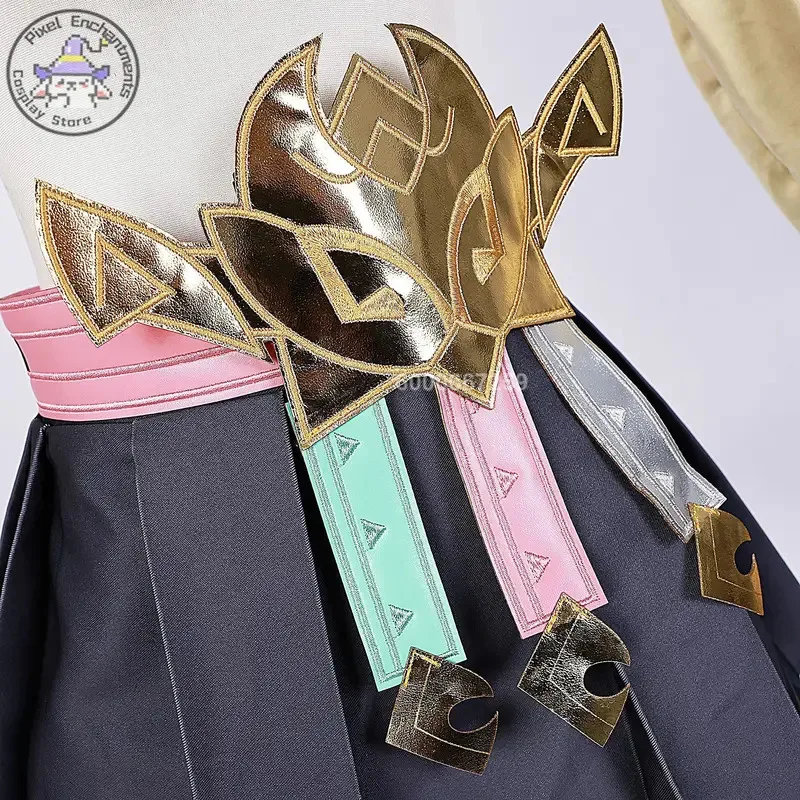 أزياء CyHot Game Genshin Impact Varesa التأثيرية، ملابس أنيمي، فستان لطيف للنساء والفتيات، أحذية شعر مستعار موحدة لحفلات الهالوين