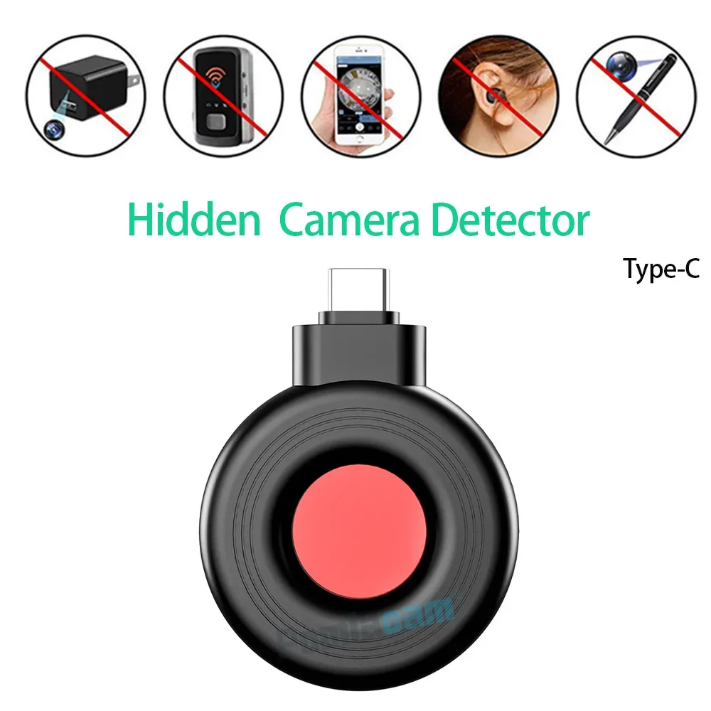 Detector Anti-Câmera Sem Fio Portátil, Detector De Telefone, Alarme Infravermelho, USB Tipo C, Viagem Ao Ar Livre, Hotel, Aluguel, S300