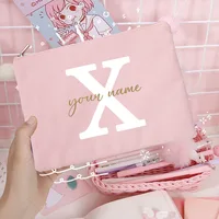 Sacs à cosmétiques de demoiselle d'honneur avec nom personnalisé, trousse de maquillage pour filles, pochette de toilette de voyage, cadeaux d'anniversaire de mariage pour elle 27