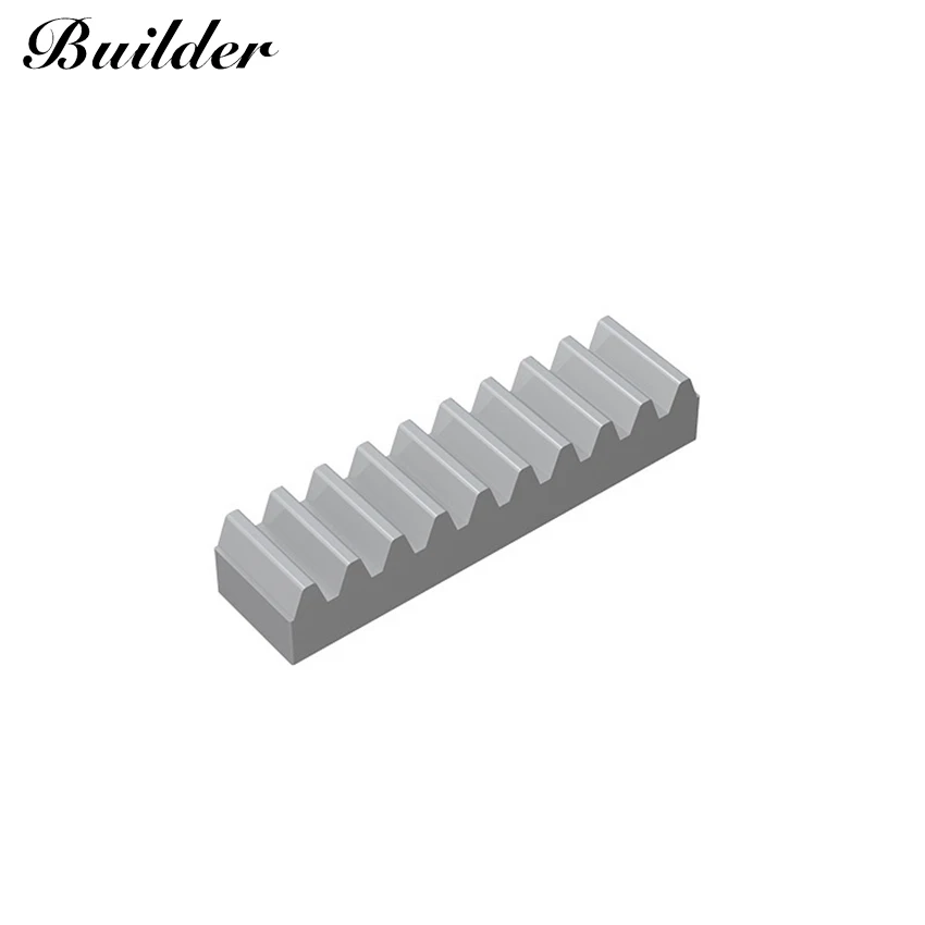 Little Builder 3743 Moc Technologie Deel 1X4 Gear Bar Bouwstenen Diy Creatieve Assembleert Deeltjes Speelgoed Voor Kinderen 10Pcs