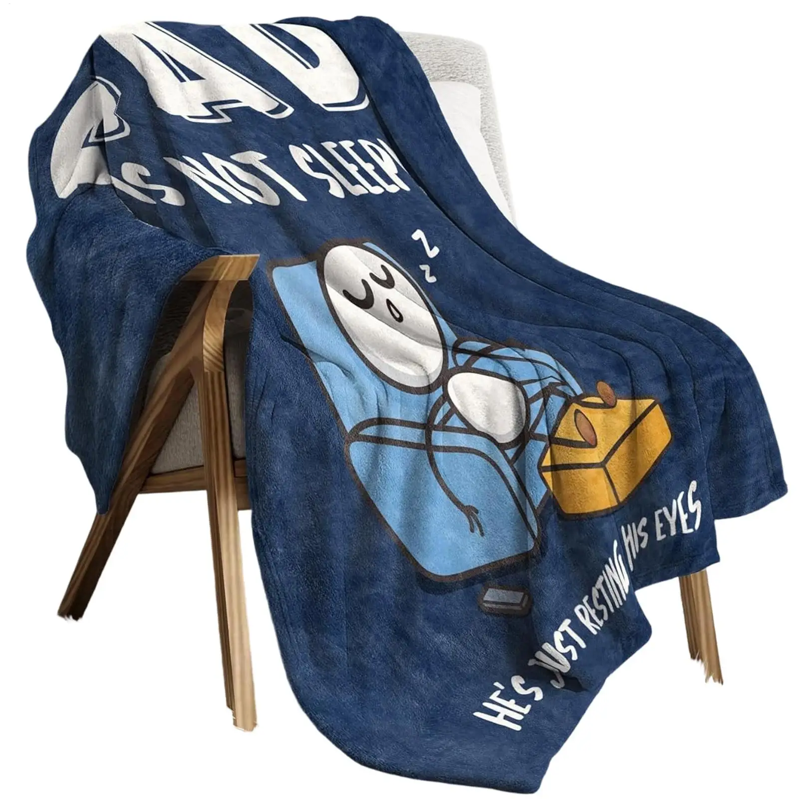 1pc Gift blanket to Dad fathers day Birthday Anniversary blankets for family members Nap camping Watch TV four season use