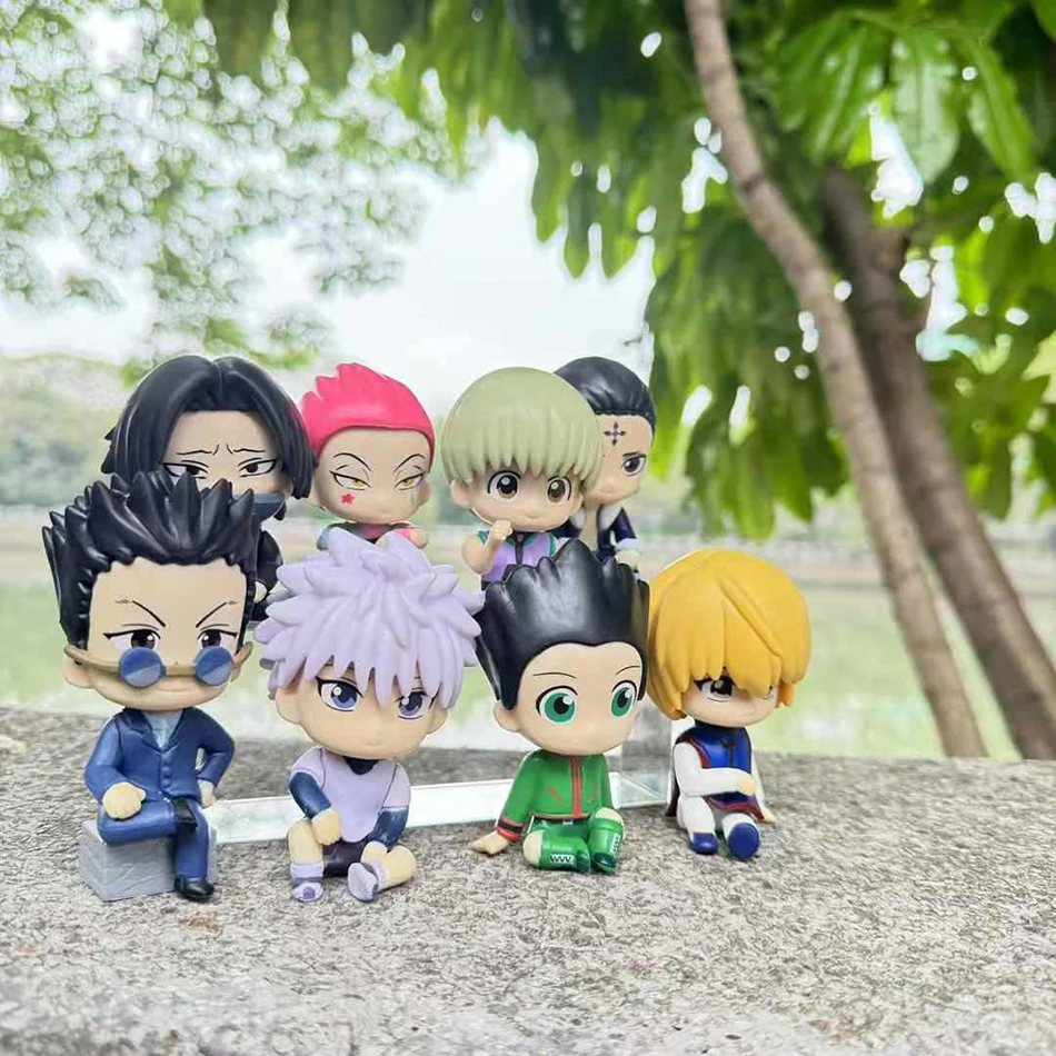 Q Version Anime Figur Hunter×Hunter Phantom Troupe Hisoka Action Figur Nudel Stopper Zimmer Dekor Nudel Stopper PVC Modell Spielzeug