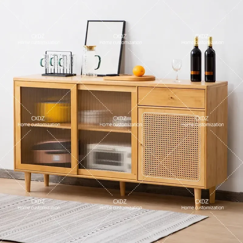 Dining side Household low Storage against the wall Locker Kitchen cabinet Storage cabinet Modern simple