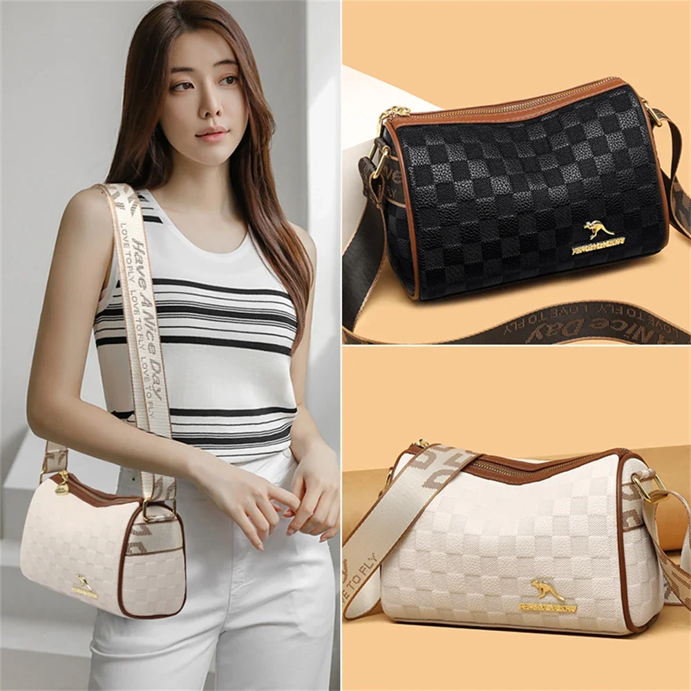 Kadın Eğlence Yumuşak PU Deri Crossbody Çanta Çok Yönlü Kadın Çantalar ve Çanta Tasarımcısı Marka Bayanlar Moda Omuz Çantaları